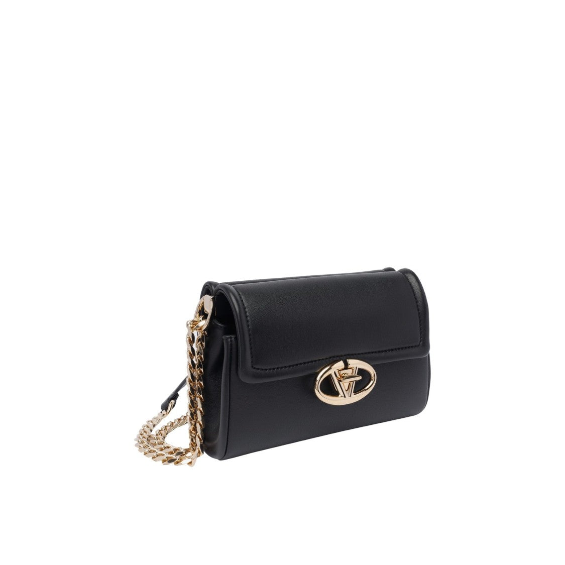 Valentino Garavani Vlogo Locker Shoulder Bag With Gold-Tone Clasp