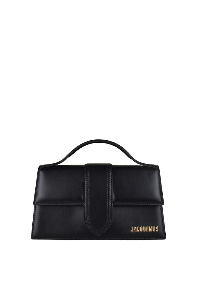 Jacquemus Black Leather Le Grand Bambino Bag