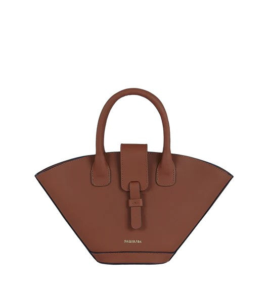 Paris64 Mini Tote-Inspired Leather Bag With Hand-Painted Edges