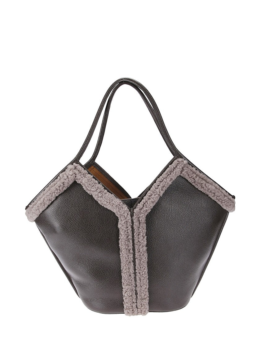 Hereu Calella Curly Shearling Trims Bag