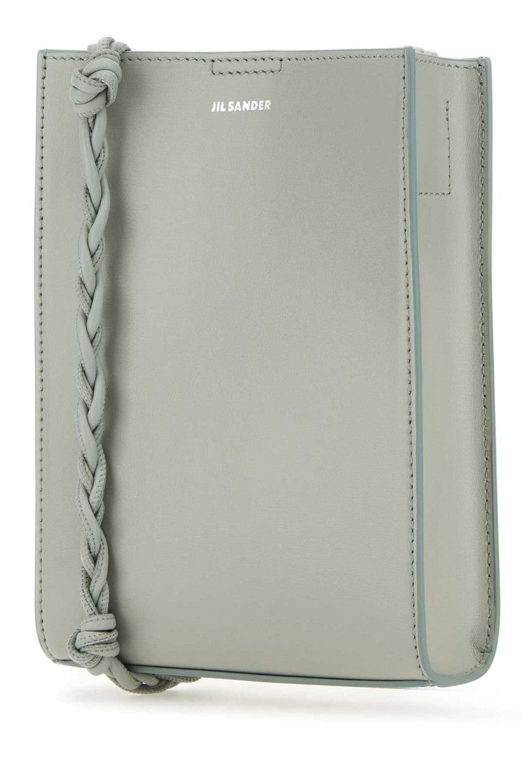 Jil Sander Sage Green Leather Shoulder Bag
