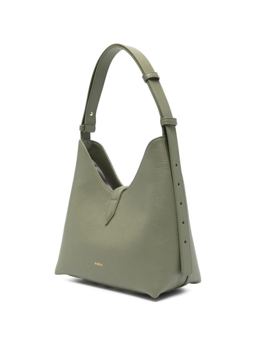 Furla Structured Handbag In Pebbled Leather