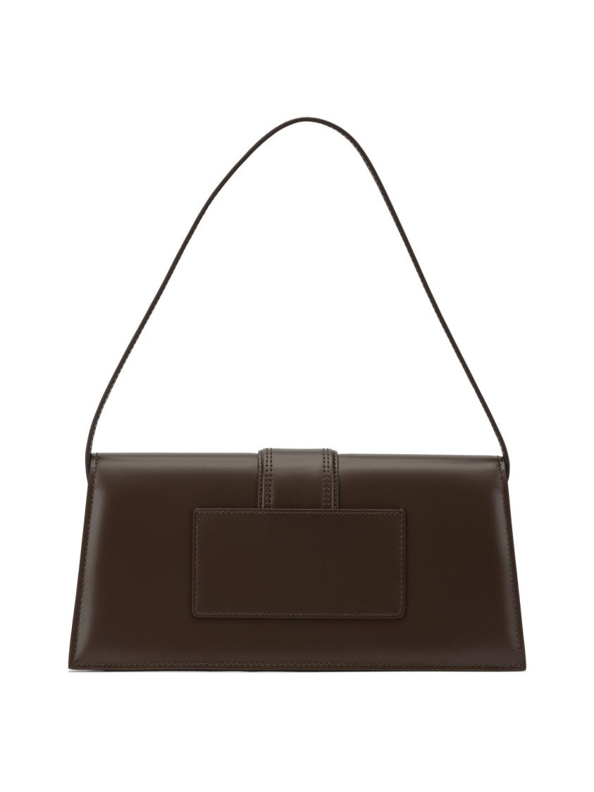 Jacquemus Structured Brown Calf Leather Shoulder Bag