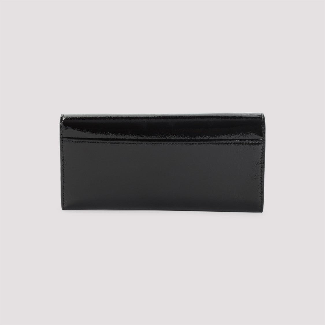 Roger Vivier Rectangular Black Brushed Leather Clutch