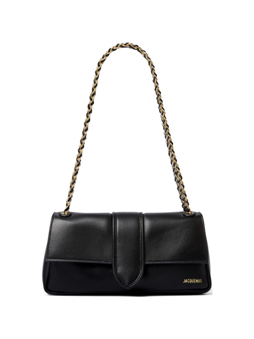 Jacquemus Black Gold-Tone Hardware Logo Bag