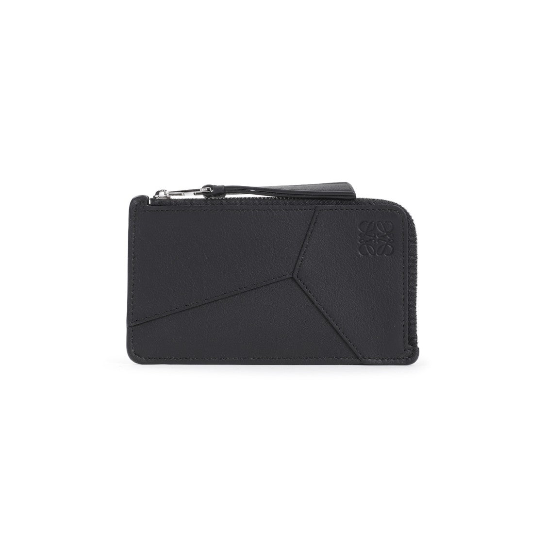 Loewe Geometric Panel Black Calfskin Leather Clutch
