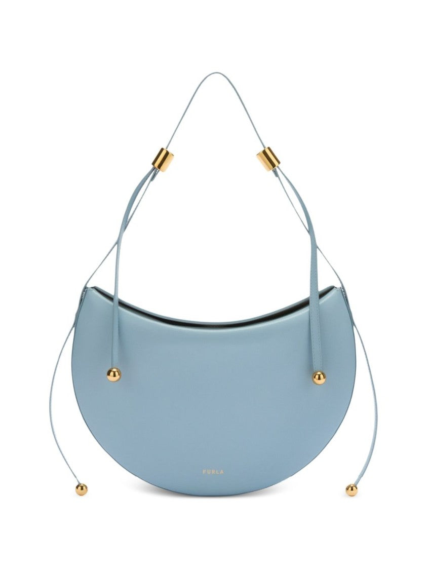 Furla Crescent Handbag With Gold Accents