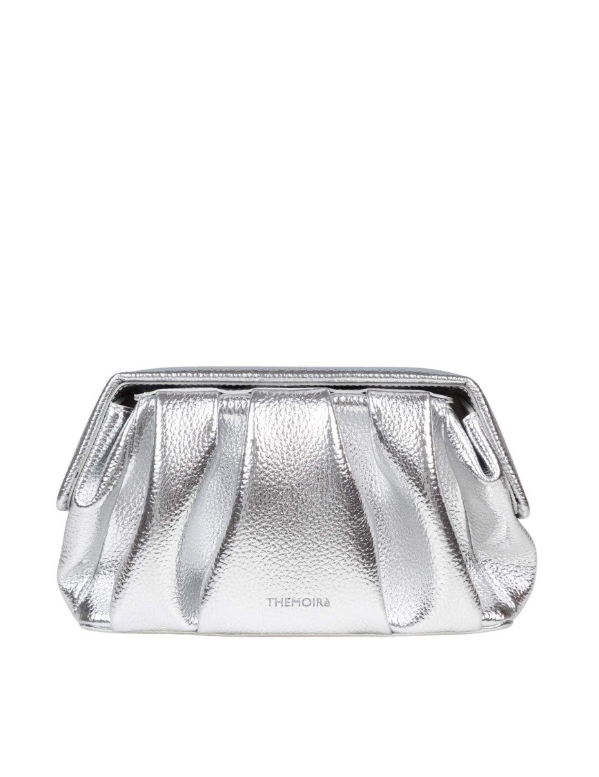 Themoirè Afrodite Handbag In Textured Vegan Leather With Pleated Design