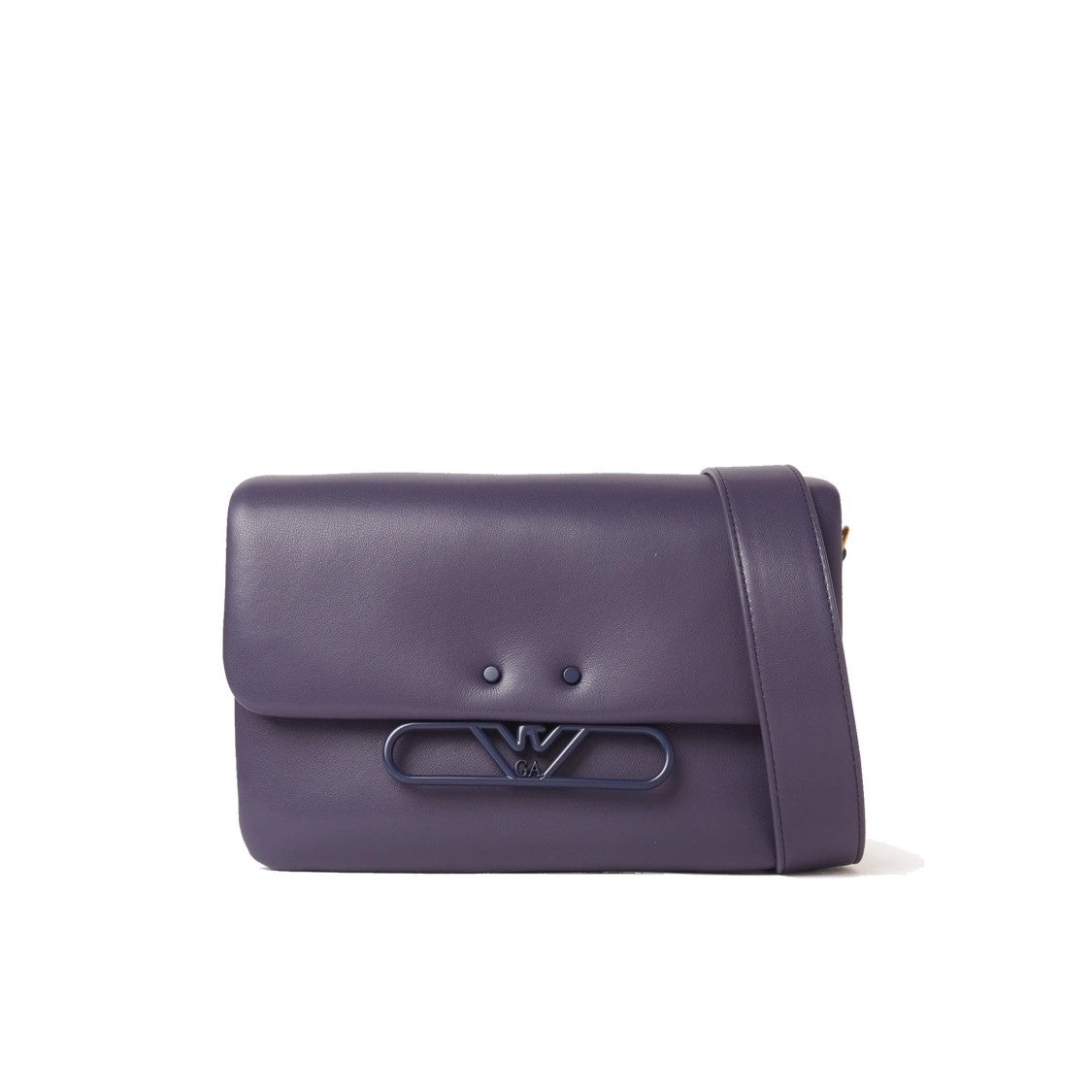 Emporio Armani Structured Leather Crossbody Bag