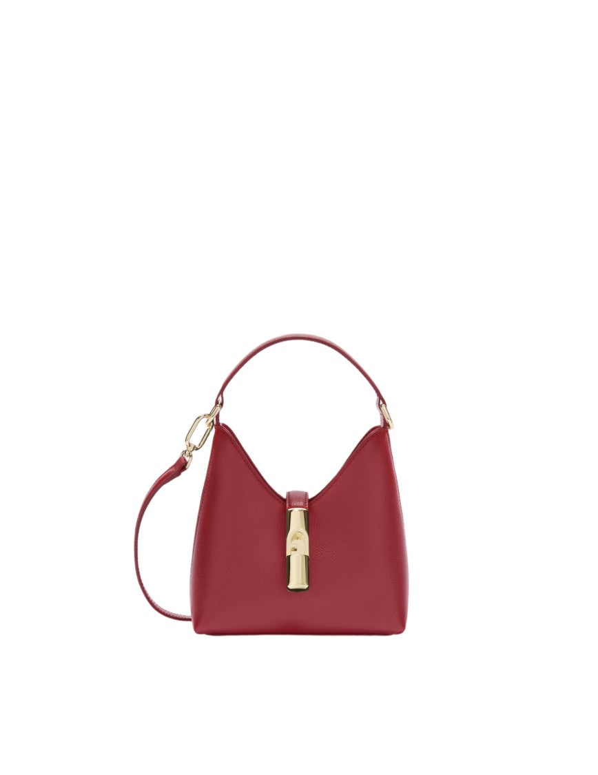Furla Iride Mini Leather Bag, Cherry Color