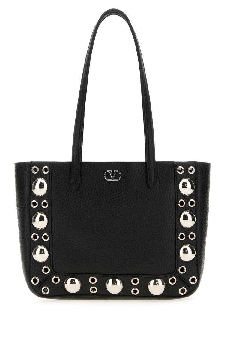 Valentino Garavani Black Leather Nellcã´Te Handbag