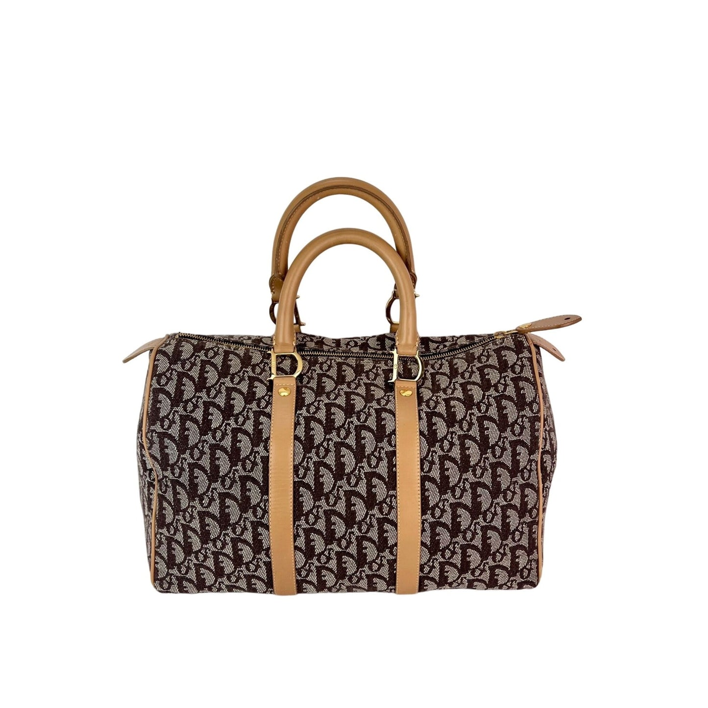 Christian Dior Vintage Trotter Diorissimo Medium Boston Bag
