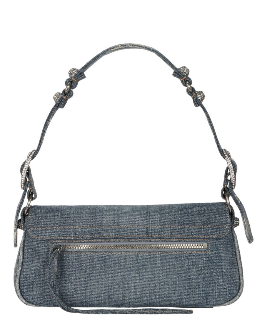 Balenciaga Small Le Cagole Sling Shoulder Bag In Denim
