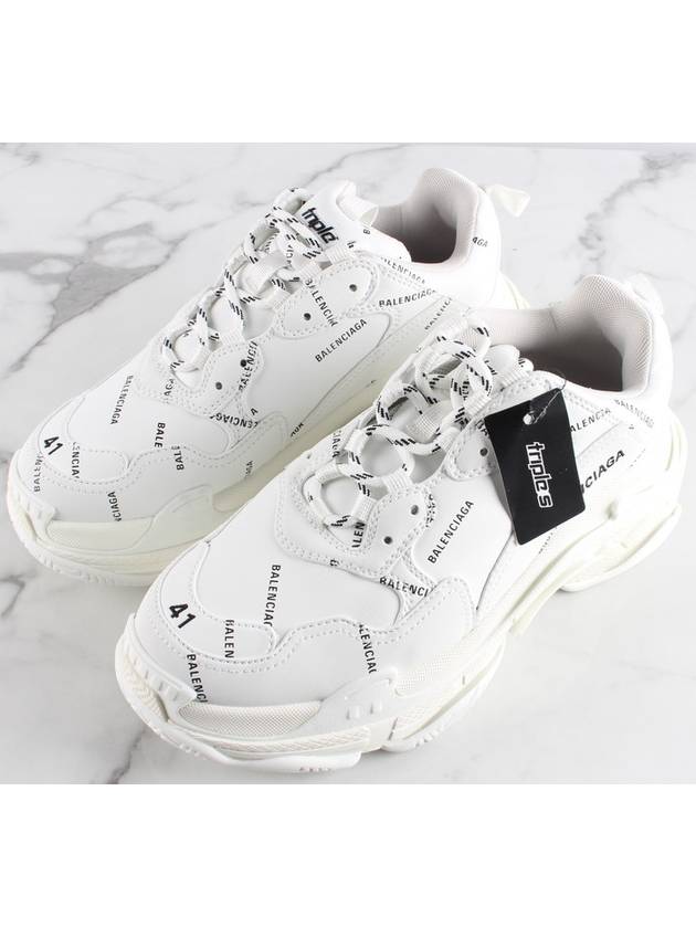 Luxury Balenciaga Trending 2025 My Multi Logo Triple S White 41 Domestic 260