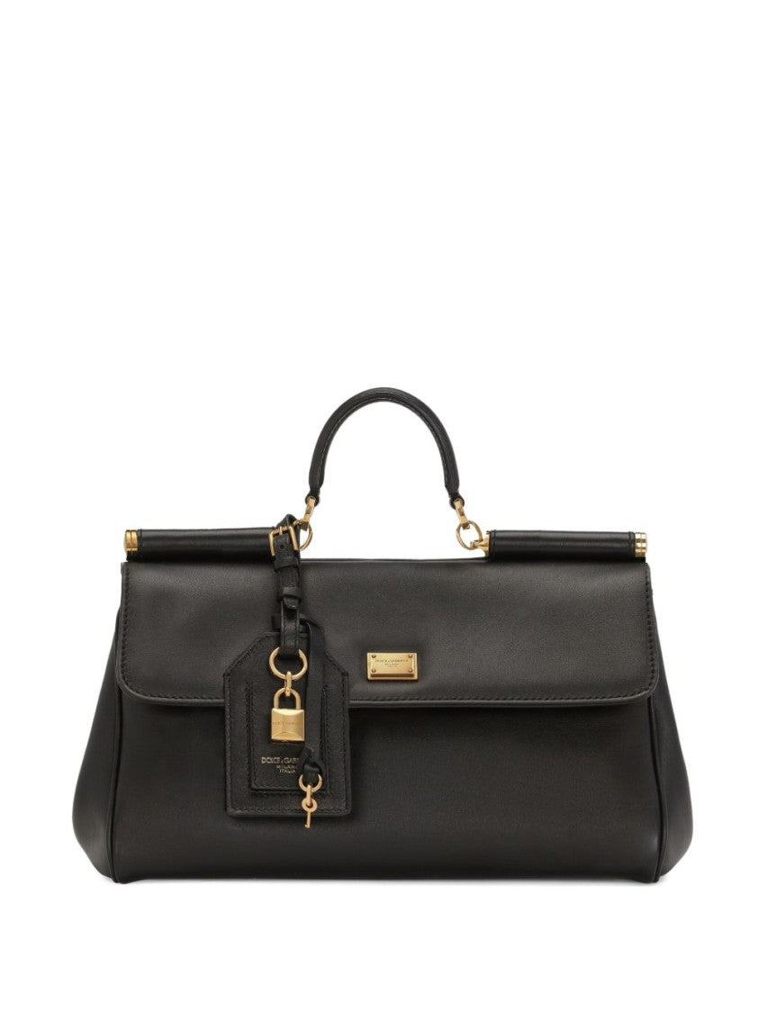 Dolce & Gabbana Plongé Calf Leather Handbag With Adjustable Strap
