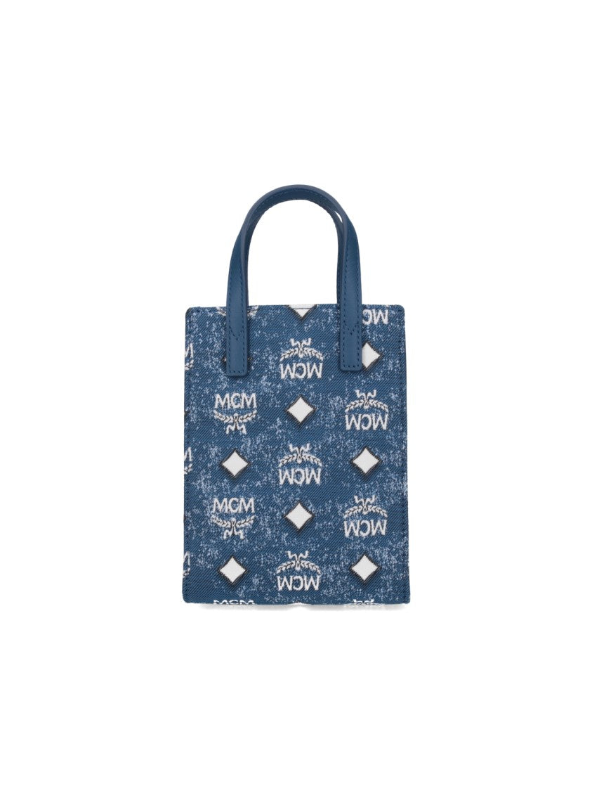 Mcm Mini "Aren" Crossbody Bag – Blue