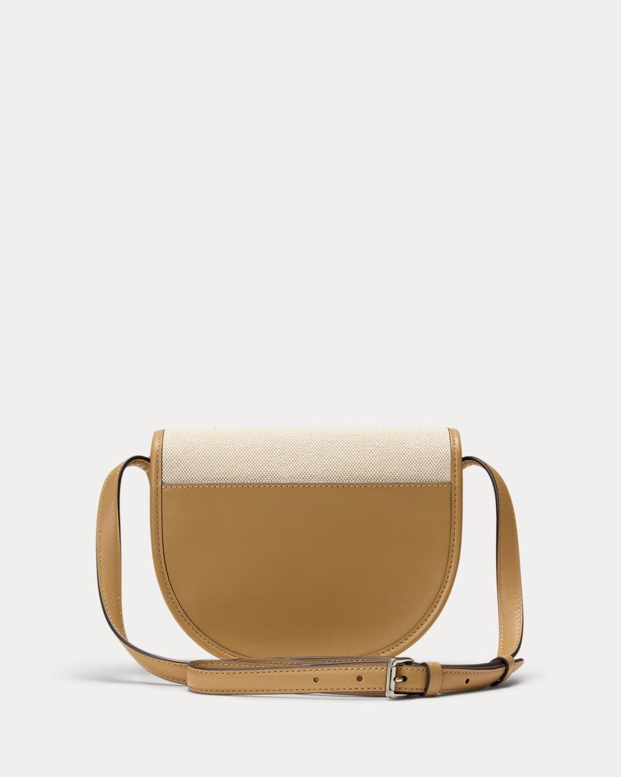 Lauren Ralph Lauren Structured Brown Crossbody Bag