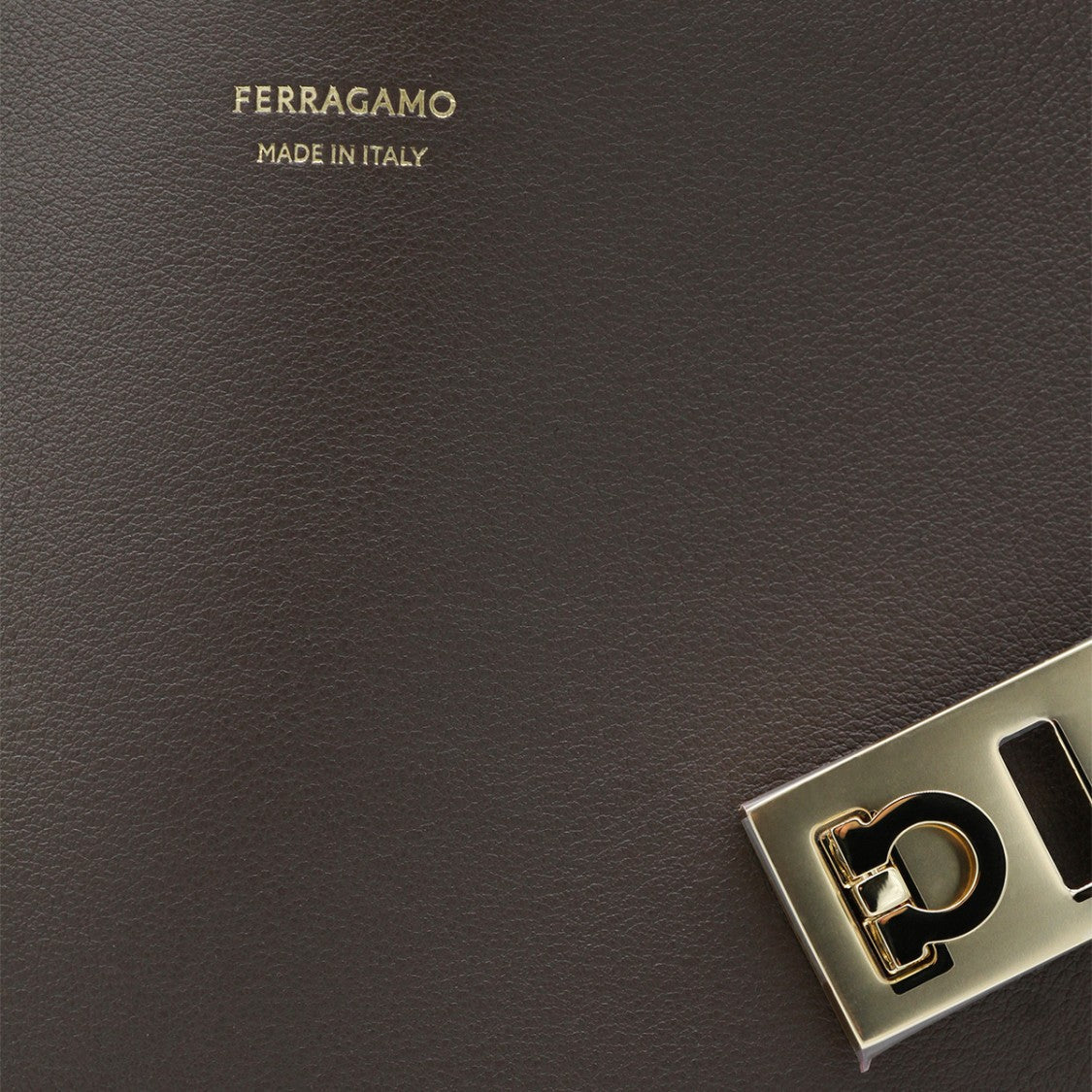 Ferragamo Structured Top Handle Handbag