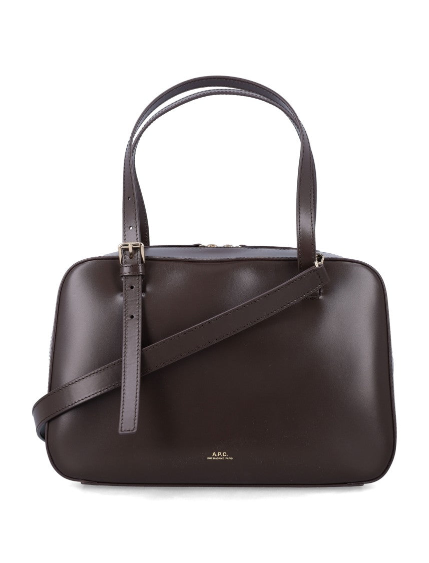 A.P.C. Virginie Leather Box Bag