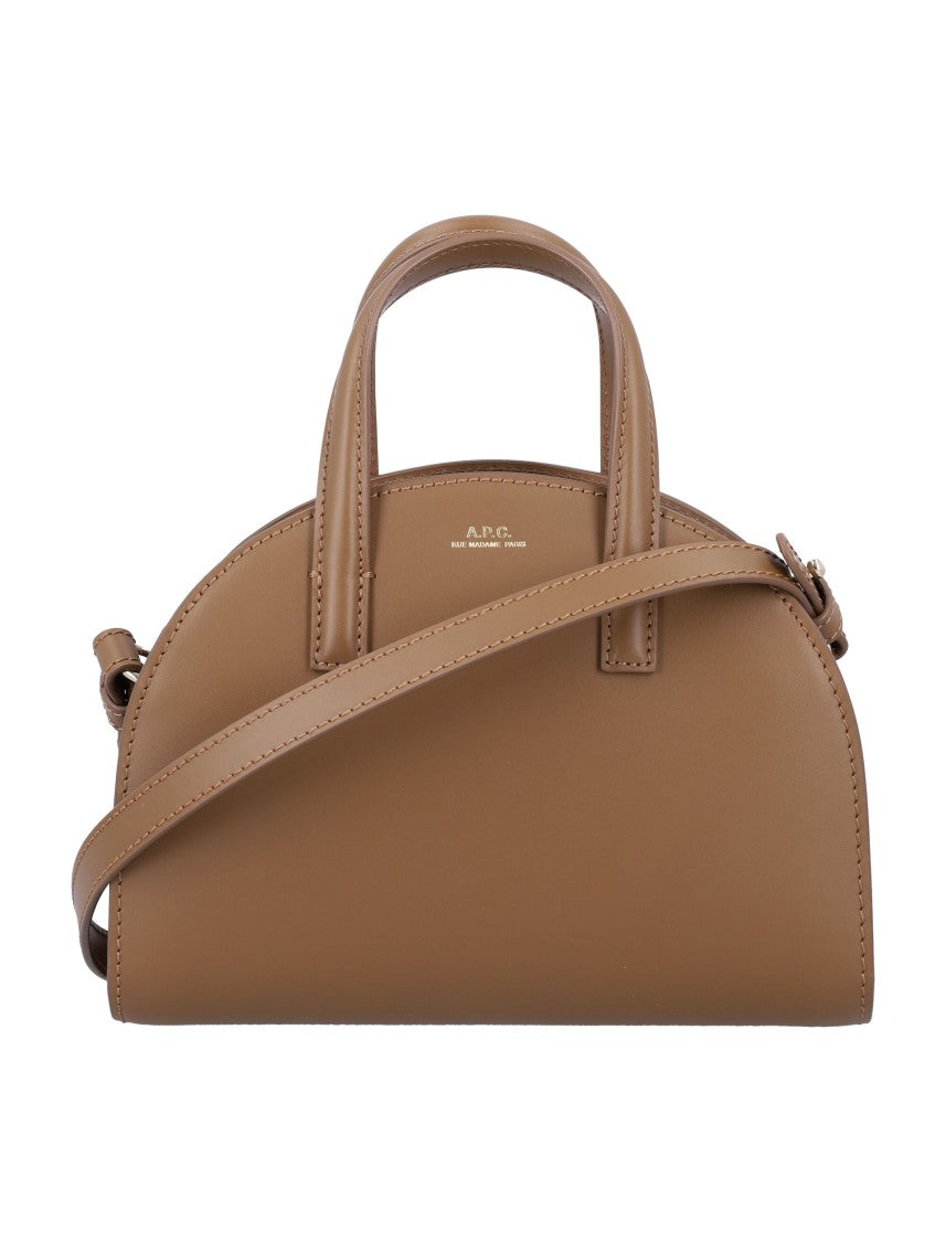A.P.C. Small Rounded Leather Tote With Dual Handles