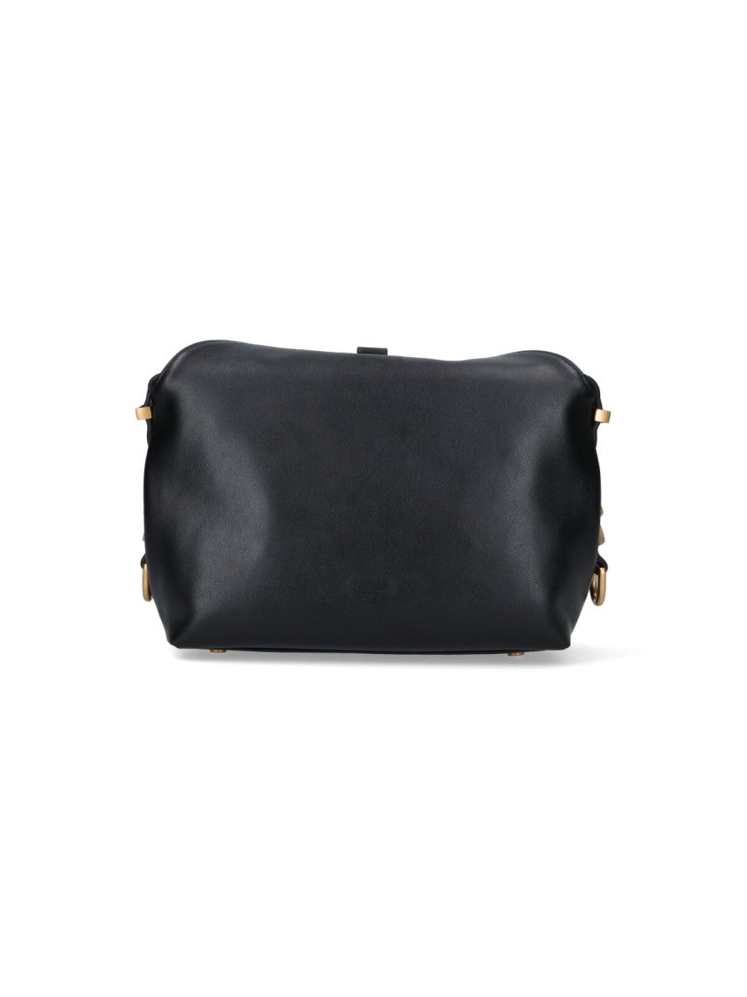 Pinko Mini Saddle-Shaped Bag With Adjustable Handle And Removable Strap