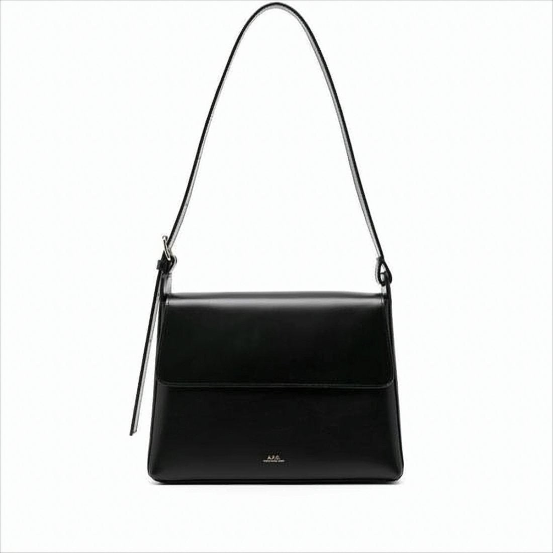 A.P.C. Structured Shoulder Bag With Flap Closure