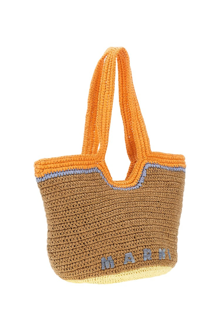 Marni Multicolor Seaside Crochet Hobo Bag