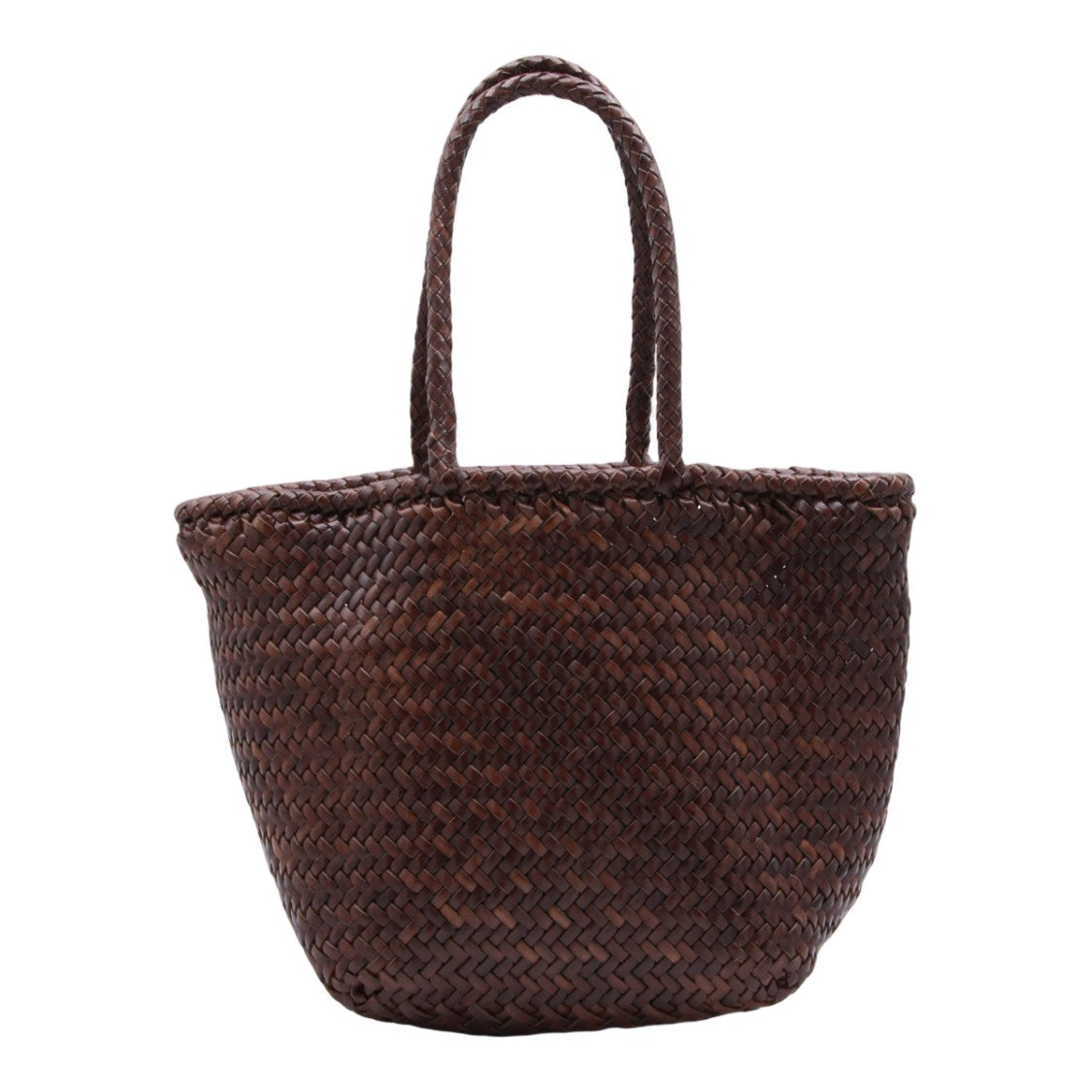 Dragon Diffusion Structured Rectangular Bag With Smooth Finish