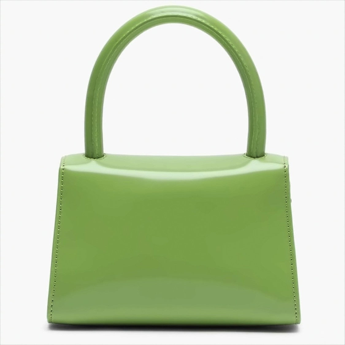 By Far Semi-Patent Leather Top-Handle Bag With Gold-Tone Hardware