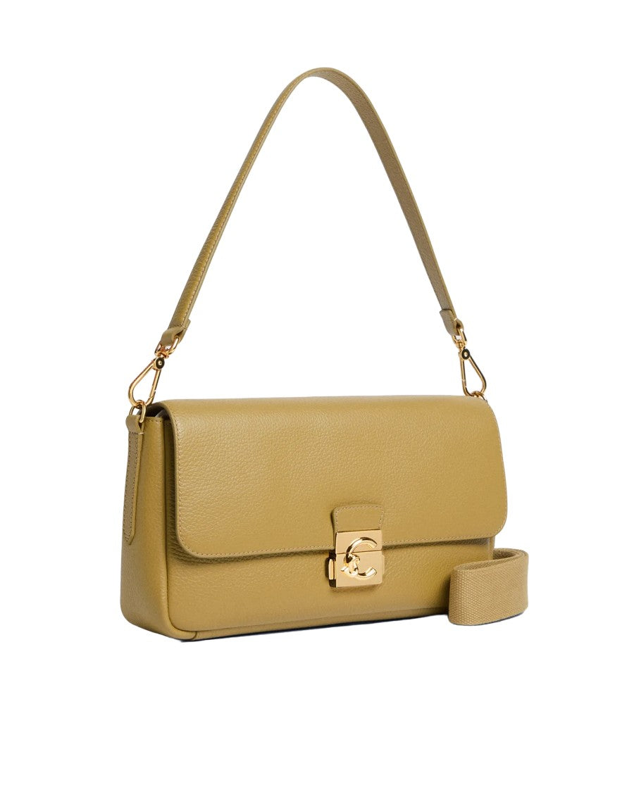 Coccinelle C-Me Lock Large Bag In Seagrass