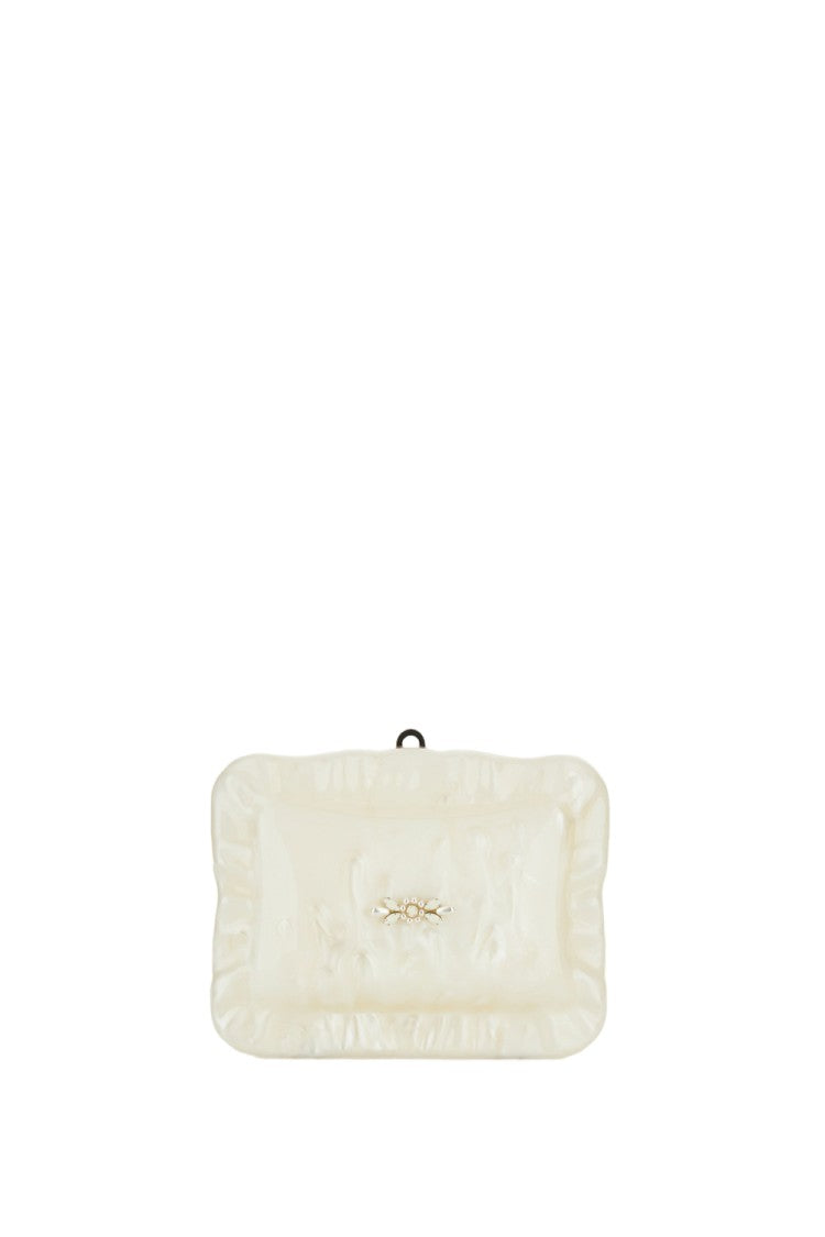 Simone Rocha Pearl-Embellished Pillow-Shaped Shoulder Bag