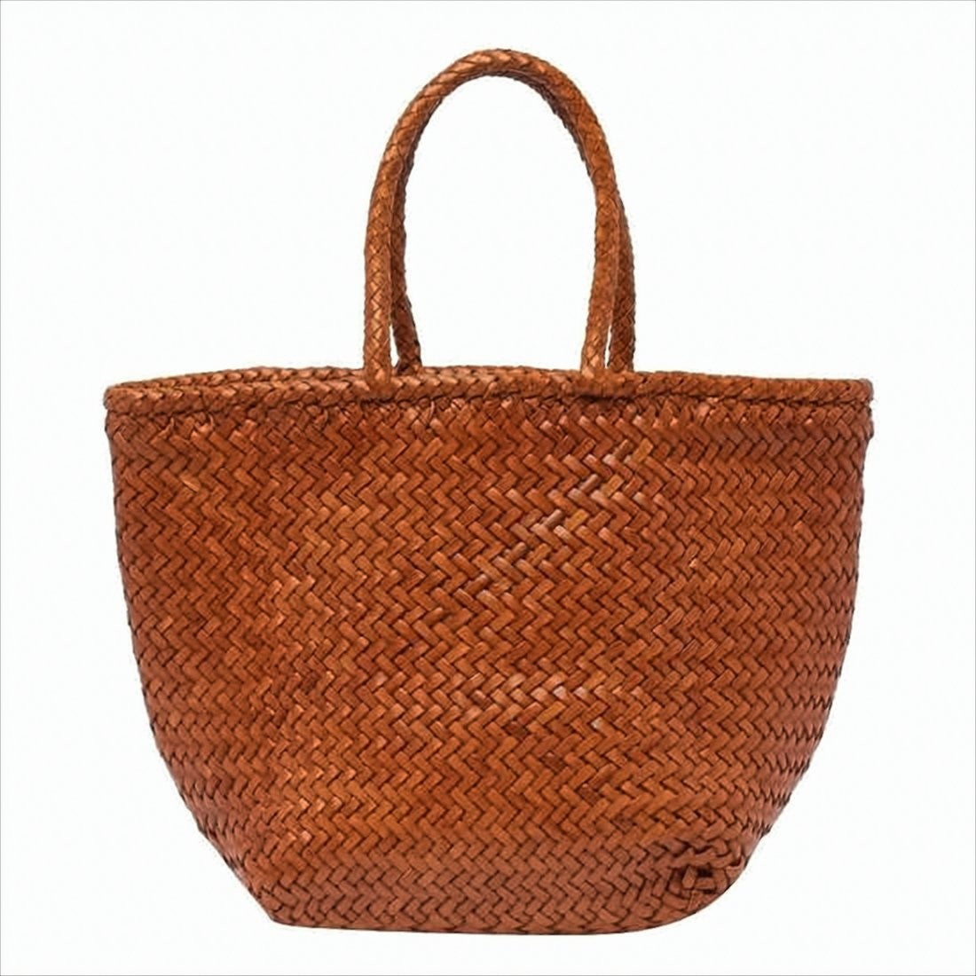 Dragon Diffusion Small Woven Buffalo Leather Tote Bag