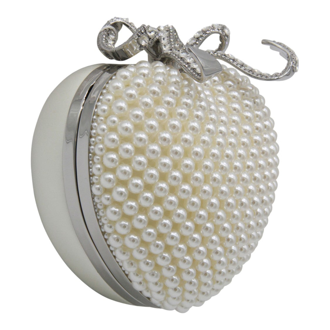 Self-Portrait Heart-Shaped Bag With Pearl Detailing