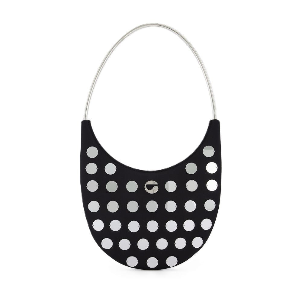 Coperni Ring Swipe Bag In Black Embroidery