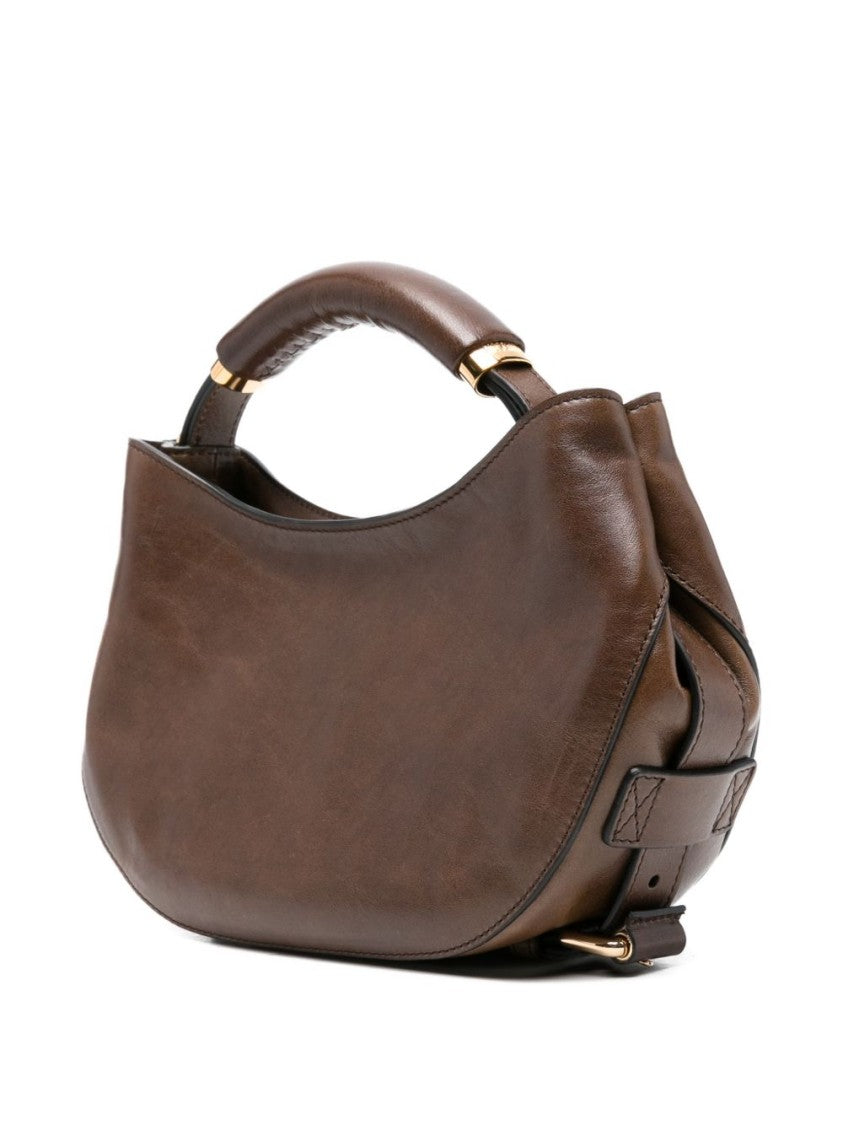 Moschino Crescent-Shaped Silk And Nylon Bag