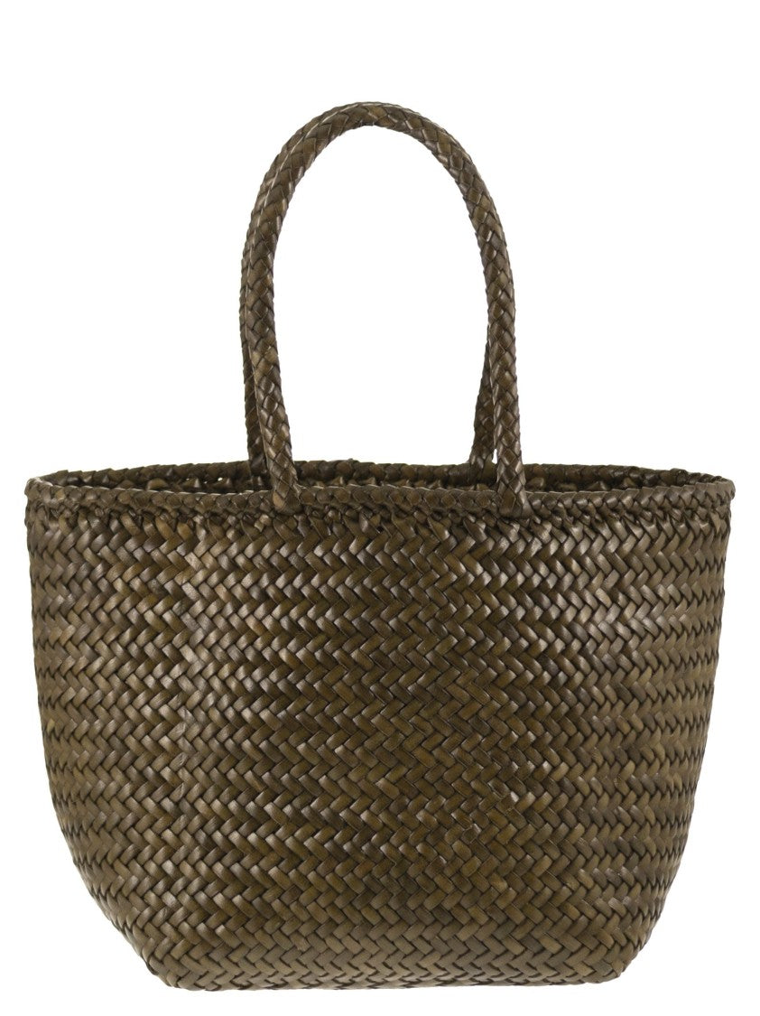 Dragon Grace Basket Small - Woven Leather Bag