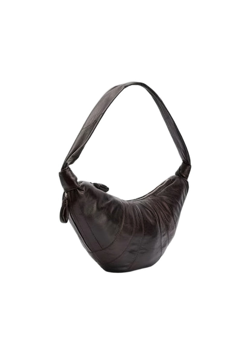 Lemaire Crescent-Shaped Lambskin Shoulder Bag With Minimalist Design