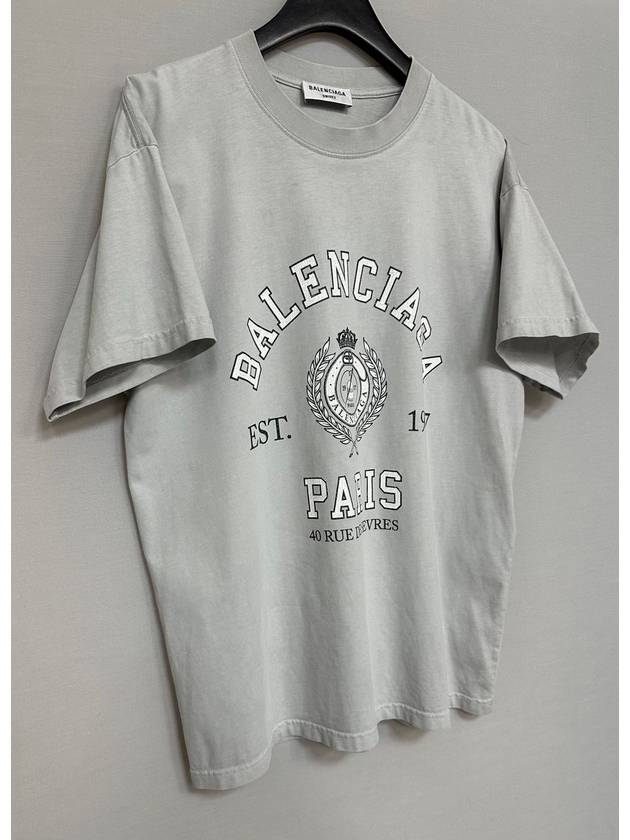 Luxury Balenciaga Trending 2025 College 1917 Short Sleeve T Shirt 100