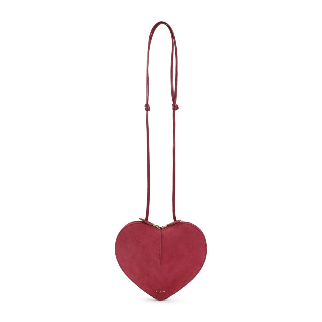 Alaïa Heart-Shaped Red Goat Leather Shoulder Bag