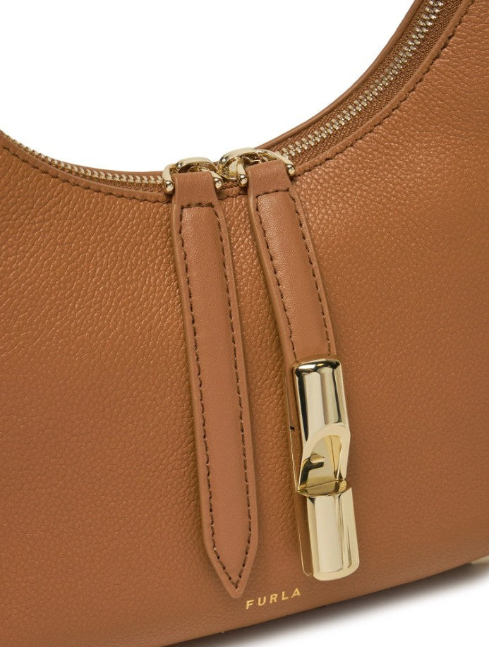 Furla Textured Leather Goccia Shoulder Bag
