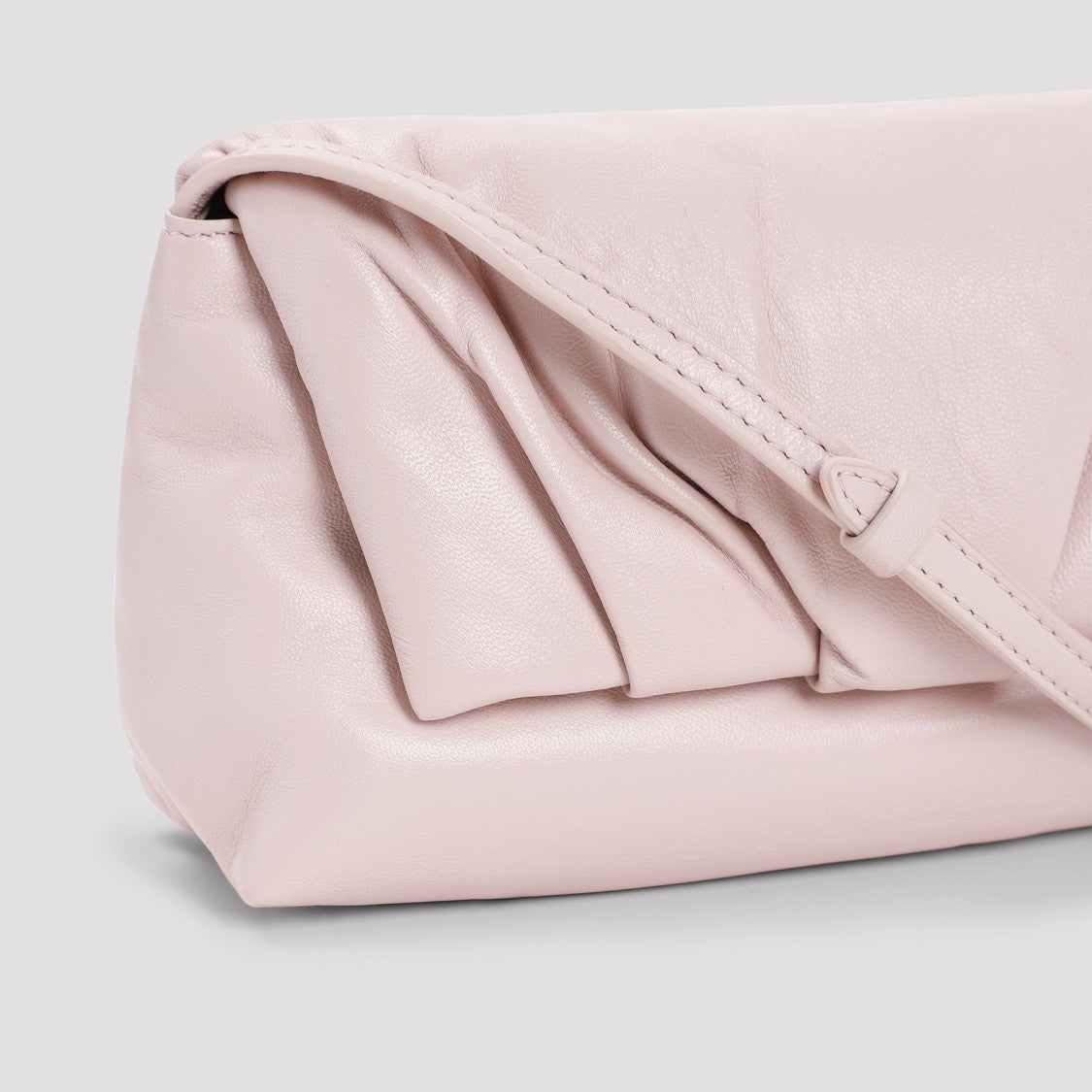 Dries Van Noten Shoulder Bag With Pleated Detail And Sophisticated Leather Finish