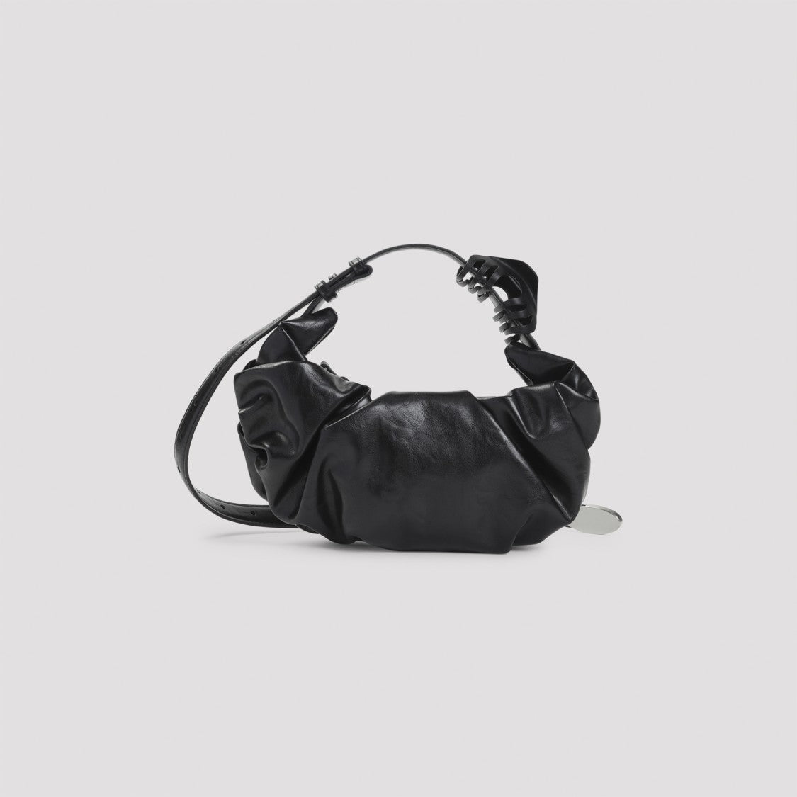 Diesel Grab-D Hobo S Black Polyurethane Handbag