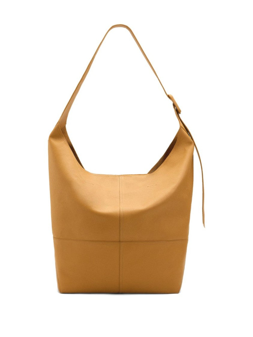 Ami Paris Structured Shoulder Bag With Wide Adjustable Strap