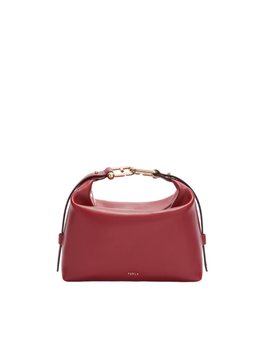 Furla Cherry Tonie M Leather Hobo Shoulder Bag