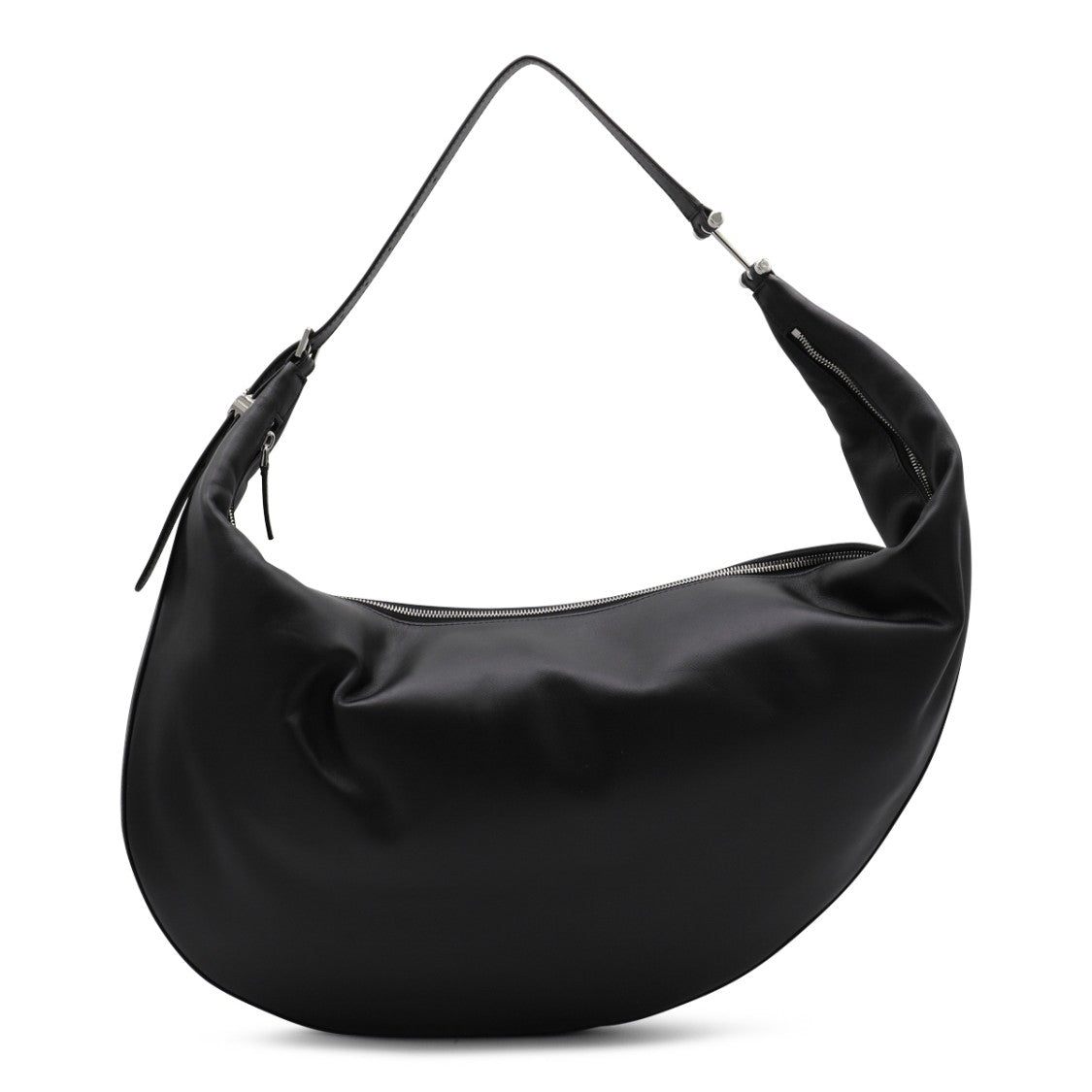 Marni Black Leather Hobo Dot Shoulder Bag