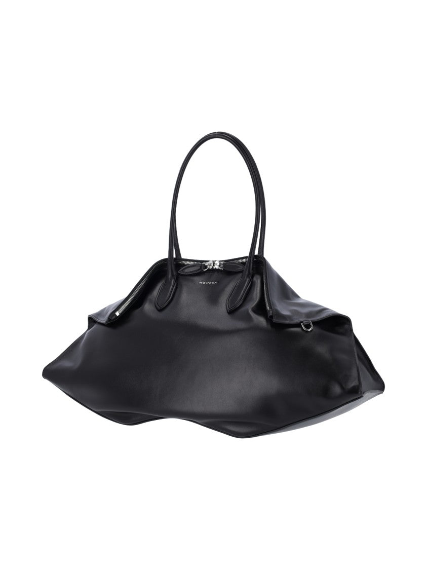 Alexander Mcqueen "Manta" Large Shoulder Bag – Black