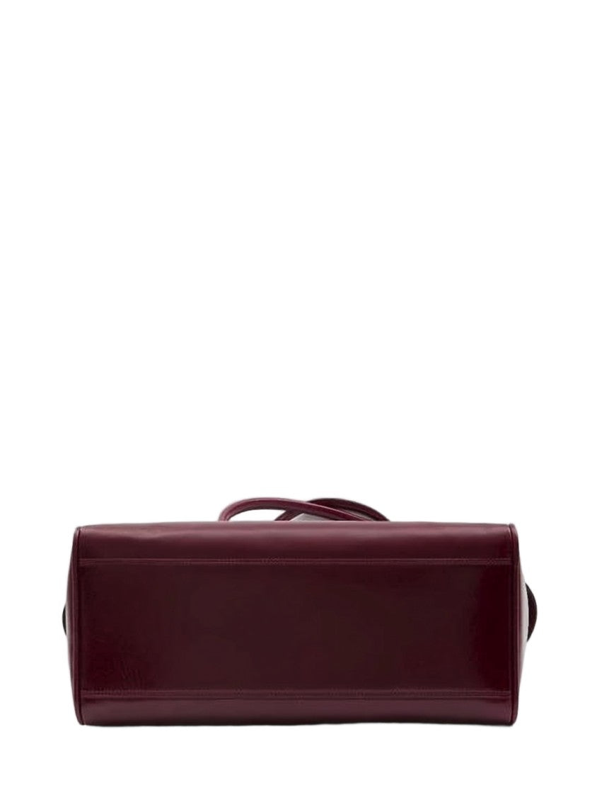Jacquemus Elongated Rectangular Burgundy Tote Bag