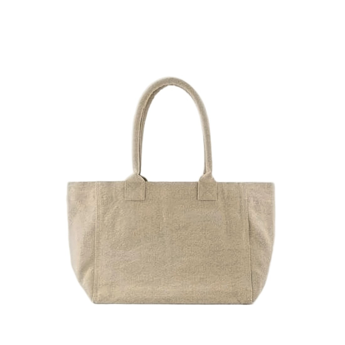 Isabel Marant Textured Cotton Shoulder Bag With Embroidered Logo
