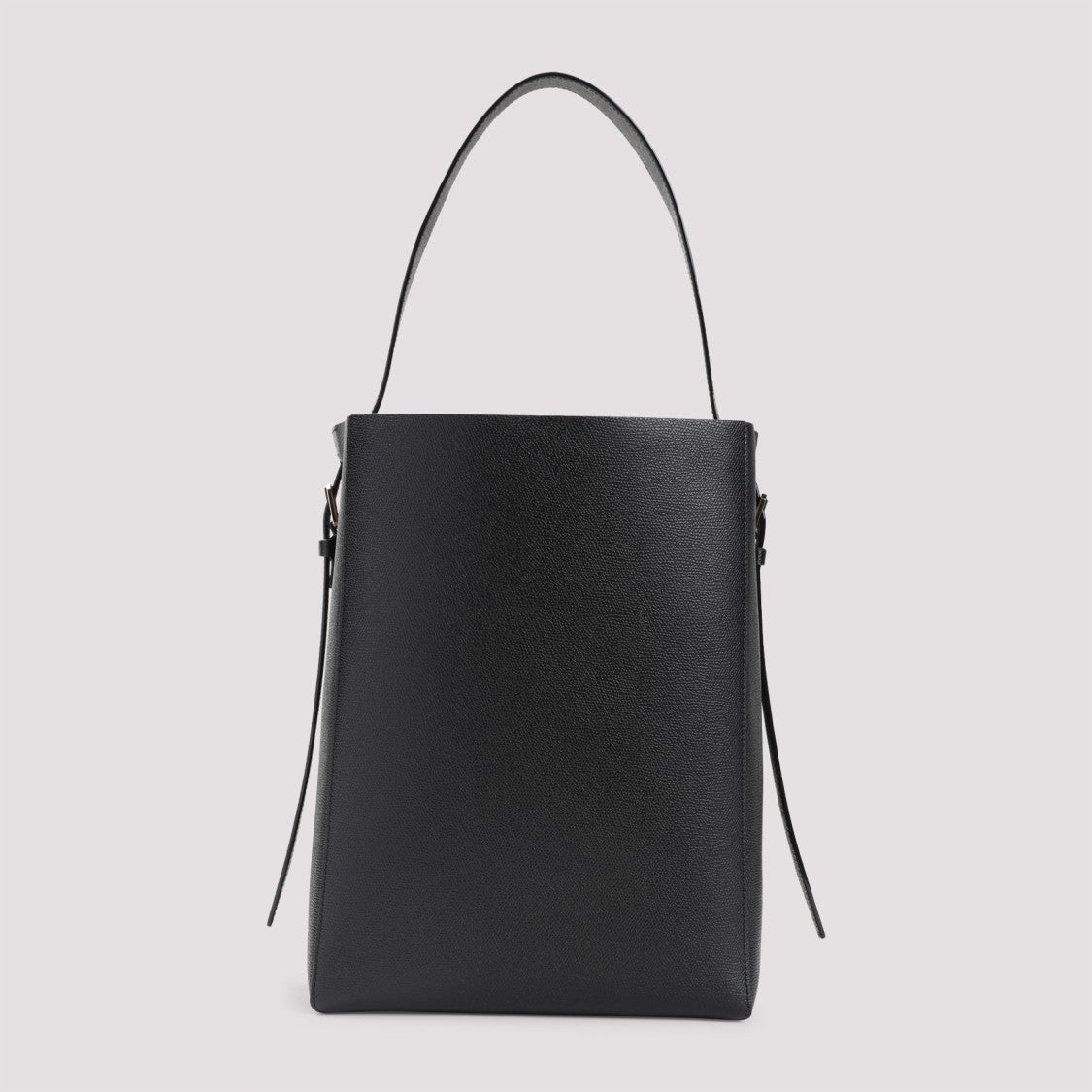 Valextra Black Calf Leather Shoulder Bag