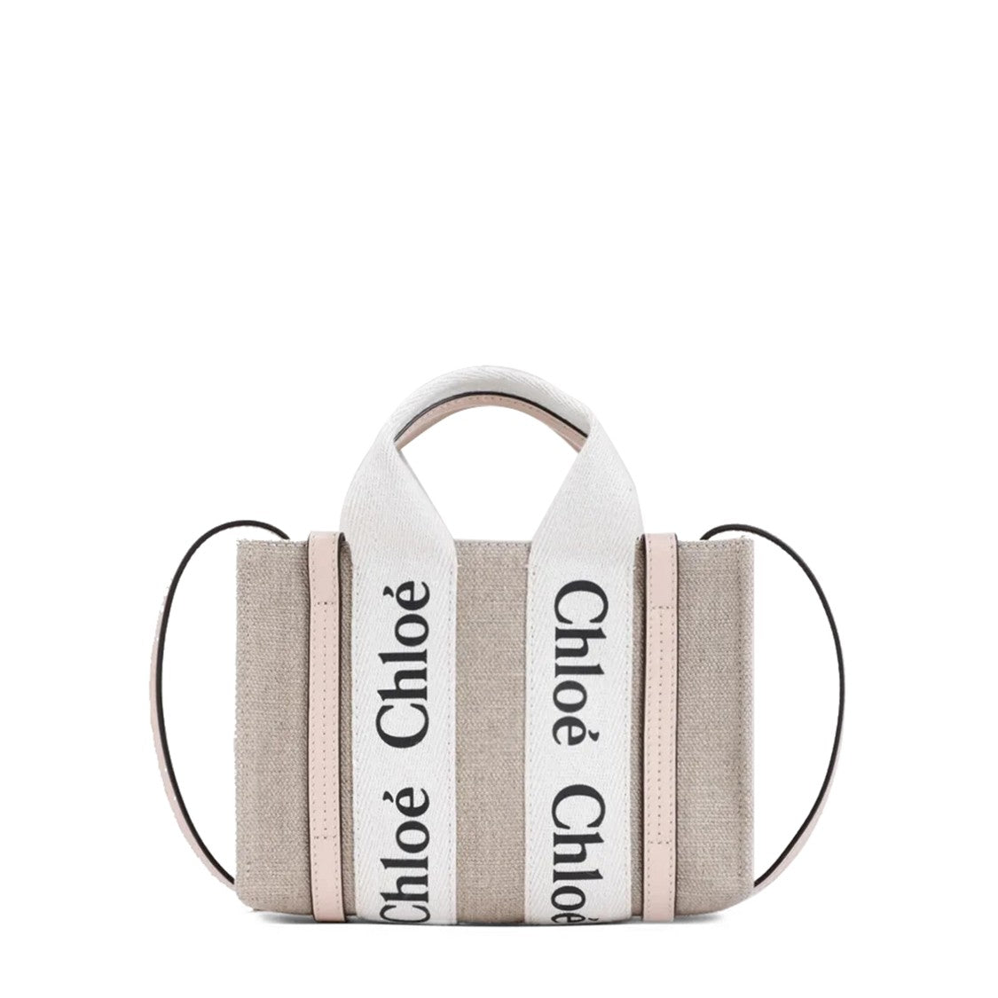 Chloé Mini Woody Tote Bag With Distinctive Logo Strap